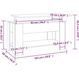 vidaXL stolić za kavu bijeli 101x49x52 cm od konstruiranog drva | shoptok.hr
