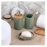 Tendance DRŽAČ SAPUNA VERONA POLIRESIN/BAMBUS, ZELENI | shoptok.hr