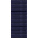 vidaXL Brisače za tuširanje 10 kos modra 70x140cm 360 g/m² 100% bombaž | Shoptok.si