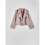 Reserved - Jakna od umjetne brušene kože - prljavoroza | shoptok.hr