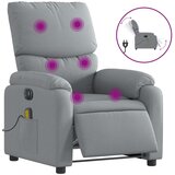  The Living Store Električni masažni naslanjač svetlo sivo blago - Električni Masažni Stol, (21501894) | Shoptok.si