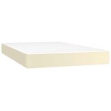  Boxspring - Krevet s oprugama i madracem krem 120x200 cm od umjetne kože - Krema 120 x 200 cm 25 cm | shoptok.hr