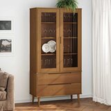  Vitrina MOLDE smeđa 90 x 35 x 175 cm od masivne borovine | Eponuda.ba