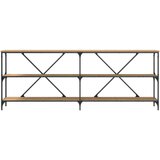  Konzolni stol od umjetnog drveta i čelika 200x30x75 cm | shoptok.hr