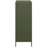 vidaXL Visoka omara olivno zelena 39x35x103,5 cm jeklo | Shoptok.si