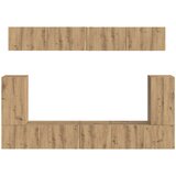  Set TV komoda 5 kom. Umjetnički hrast Konstruirano drvo | shoptok.hr