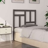  Uzglavlje za krevet sivo 95 5 x 4 x 100 cm od masivne borovine | shoptok.hr