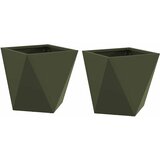  Sadilica 2 pcs Maslinasto zelena 30 x 30 x 30 cm Čelik | Eponuda.com