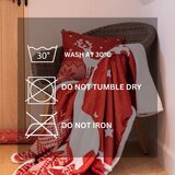 Tiseco Home Studio Crvena deka s božićnim motivom od sherpa flisa 130x150 cm – | shoptok.hr