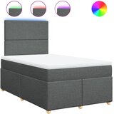  Krevet s oprugama i madracem tamnosivi 120 x 200 cm od tkanine | shoptok.hr