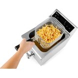  Indukcijska Friteza z Odtočno Pipo 8L, 230V/3500W, (288x619x408mm) | Shoptok.si