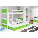 BestBed Krevet na kat RICO s dodatnim leajem-Bijela-Zelena Cijene