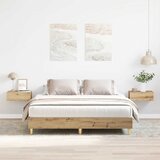 Okvir kreveta bez madraca boja hrasta artisan 150x200 cm | shoptok.hr
