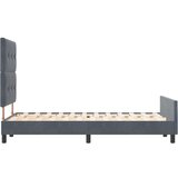  Postelja Temno Siva 120x190 cm Žamet, (22049929) | Shoptok.si