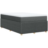 vidaXL Krevet s oprugama i madracem tamnosivi 120 x 200 cm od tkanine | shoptok.hr