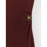 Sinsay Pletena midi haljina s naborima i ukrasnim detaljem | shoptok.hr