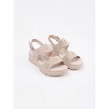 GOODIN Light beige lightweight sandals with a thick sole | Shoptok.si