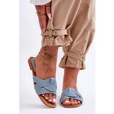 Kesi Women's material sandals light blue Aversa | shoptok.hr
