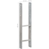  Sidra za ogradu 6 kom srebrna 14 x 6 x 60 cm pocinčani čelik | shoptok.hr