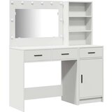 vidaXL set 2 bela les srednja toaletna miza za ličenje pravokotna | Shoptok.si