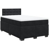  The Living Store Box spring postelja z vzmetnico črna 120x190 cm žamet - Box Spring Postelja, (21520223) | Shoptok.si