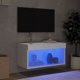  ormarić s LED svjetlima bijeli 60 x 30 x 30 cm | shoptok.hr
