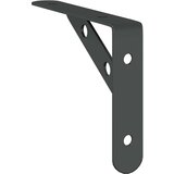 vidaXL Nosilec za polico 4 kosi 15x2,5x11,5 cm črno nerjaveče jeklo | Shoptok.si