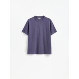 Reserved Boxy pamučna majica kratkih rukava - ljubičasto | shoptok.hr