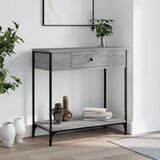 vidaXL Konzolna mizica siva sonoma 75x34,5x75 cm inženirski les Cene
