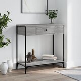 vidaXL Konzolni stol siva boja hrasta 75x34,5x75 cm konstruirano drvo Cijene