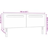  vzglavje enostavne zasnove cappuccino 160 cm umetno usnje, (22049278) | Shoptok.si