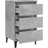 vidaXL noćni ormarić s metalnim nogama boja betona 40 x 35 x 69 cm | shoptok.hr