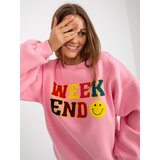 My Red Lips Sweatshirt-EM-BL-617-6.07P-pink | Shoptok.si