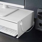 YAMAZAKI Belo kovinsko stojalo za monitor Tower – | Shoptok.si