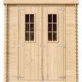 Timbela Lesena vrtna lopa - 204x204xH200 cm/3.53 m2 - Vrtna hiša s podi - M309C+M309G, (21780523) | Shoptok.si