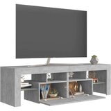 vidaXL TV omarica z LED lučkami betonsko siva 140x35x40 cm | Shoptok.si