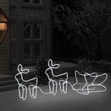  Ukrasni božićni sobovi i sanjke vanjski s 576 LED žarulja | shoptok.hr