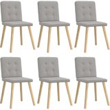  Jedilni stoli 6 kosov Cloud Grey Fabric, (21822656) Cene