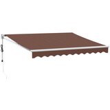 vidaXL Avtomatsko zložljiva tenda rjava 300x250 cm, (21366846) Cene