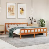 Furnova Posteljni okvir brez vzmetnice vošč. rjav 180x200 cm borovina, (21936462) Cene