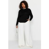 Trendyol Curve Plus Size Sweater - Black - Fitted Cene