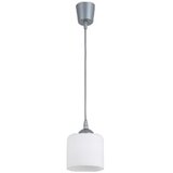 Brilagi LED luster na sajli RETRO GLASS 1xE27/60W/230V prečnik 10 cm srebrna/bela | Eponuda.com