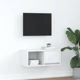 vidaXL TV omarica bela 60x31x25,5 cm inženirski les Cene