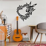 Wallity Zidna dekoracija Musical 5, 68x70cm, Crna Cene