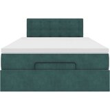 vidaXL okvir za krevet s madraca tamnozeleni 120x190 cm baršunasti | shoptok.hr
