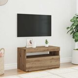 TV ormarić s LED svjetlima Artisan hrast 75x35x40 cm | shoptok.hr