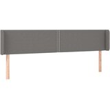  Vzglavje z ušesi temno sivo 203x16x78/88 cm blago, (20736527) | Shoptok.si