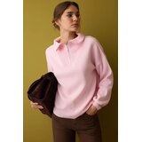 TRENDYOLMILLA ženski duks Twoaw26Kz00109, Roze-Roze Cene