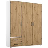Rauch Möbel OMARA S KLASIČNIMI VRATI, bela, hrast artisan | Shoptok.si