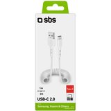 Sbs USB-/USB-C-Kabel 17cm bis 1m weiss | Shoptok.si